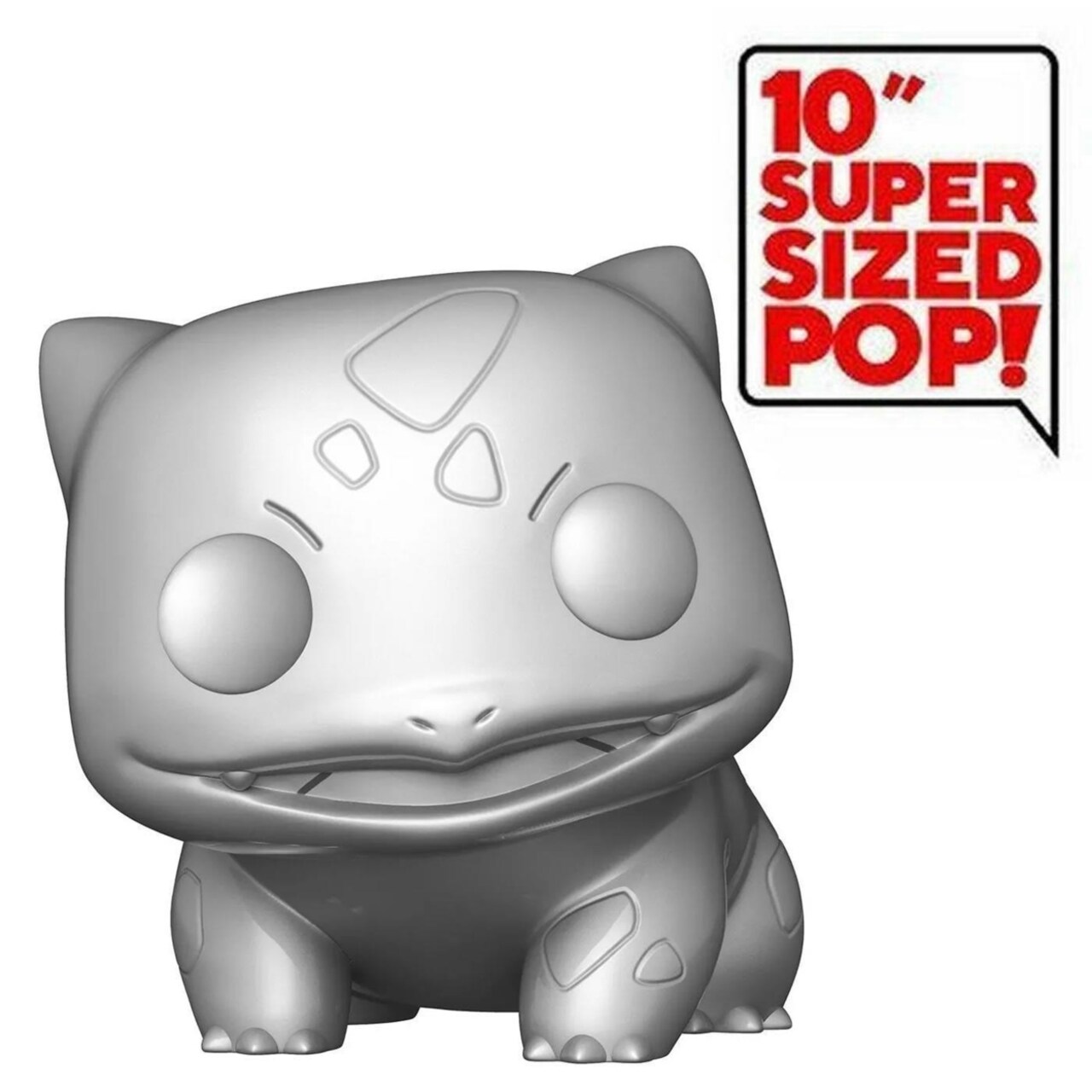 Funko Pokemon Bulbusaur Jumbo Metallic Silver 25Th Anniversary 10" 454 Figure
